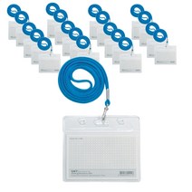플로엠 500 목걸이명찰 가로 93 x 80 mm, 랜덤 발송, 20개입