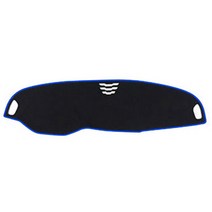 지티글로벌 다이아코트 벨벳 논슬립 대쉬보드커버 기아, 니로(센터스피커 유), 블랙(베이스) + 블루(스티치)