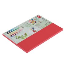 뉴씨플레인 종이문화 친환경 양면 색상지 No 46 연한 빨강색 60p, 1개