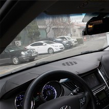 지티글로벌 아트로마페루찌 레더 SEBS 논슬립 대쉬보드커버, 아반떼AD(센터스피커 무), 블랙 베이스 + 레드 스티치