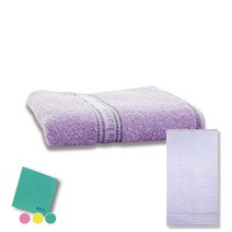 송월타월 아날도바시니 버블 세면타올 + 버블 바스타올 연보라 + 독일행주 랜덤 발송, 1세트