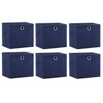 가쯔 큐브공간박스, 네이비, 6개