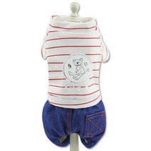 이코디 드림베어 캐쥬얼 강아지옷, 화이트