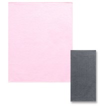 송월타월 더블시트 타올 + 호텔용 바스타올 회색, 분홍, 1세트