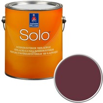 셔윈윌리암스 솔로 저광 페인트 1L, SW6300 Burgundy