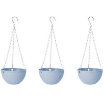 마켓감성 파스텔 무늬 행잉 화분 걸이 3p, 블루