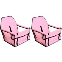 블럭마트 차량용 애견카시트, 핑크, 2개