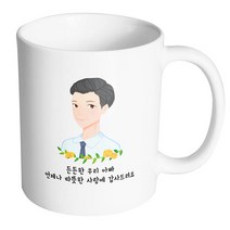 핸드팩토리 플라워라인아빠 든든한우리아빠언제나따뜻한사랑에감사드려요 머그컵, 내부 화이트, 1개