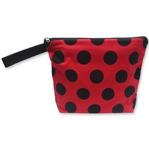 큐트에코 북유럽 방수 네임 다용도 파우치, 레드빅도트