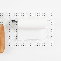 타공판닷컴 키친타올 걸이 XL, 실버, 2개입