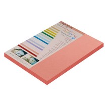 종이문화 친환경색지 레인보우카드 No.25 새몬, A4, 50매