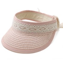 무슈 유아동용 레이스 밀짚 썬 캡