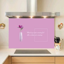 키센 주방 아트보드 모란화병 855 x 600 mm, 핑크, 1개