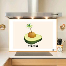 키센주방아트보드 아보카도 타일 895 x 650 mm, 오렌지, 1개