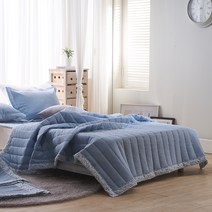 밀크디자인 잔꽃 시어서커 선염 침구 풀세트