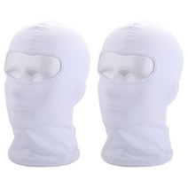 블럭마트 오토바이 쿨마스크, 화이트, 2개입