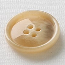 HR빅버튼 마니 단추 23mm, 다크베이지, 4개입