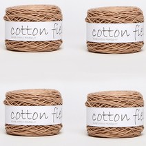 리네아 코튼필드 뜨개실 4p, 306(진베이지), 150m