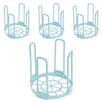 블럭마트 주방 다용도 그릇 정리대, 블루, 4개입