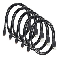 마하링크 USB 2.0 A Micro 5핀 케이블 0.6m, ML-UMP006, 5개입