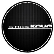 바겐 3D 카본 주유구 스티커 포르테 쿱, 블랙, 1개