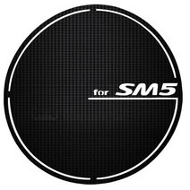 바겐 3D 카본 주유구 스티커 SM5 2010년형, 블랙, 1개
