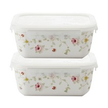 젠 미쉘 젠앤락 직사각 밀폐용기 대/H, 2개입, 용기 2p