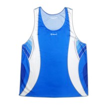 듀스세븐 슬림핏 마라톤복 상의 MWa4032, 심플블루