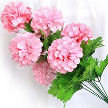 조아트 조화 7송이 대국 꽃다발, 핑크