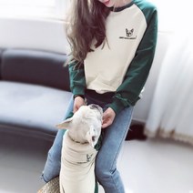 노랜드 Geret Dog 강아지 + 견주 커플옷, 그린