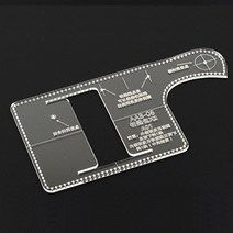 레더프랭크 DIY 가죽공예 키지갑 아크릴 템플릿, 혼합 색상, 1개