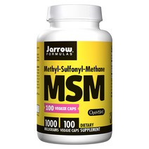 재로우 MSM 1000mg 베지 캡 글루텐 프리, 100개입, 1개