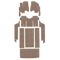 순수 9인승 코일 카매트 풀세트 베이지브라운 20mm, 기아, 올뉴카니발