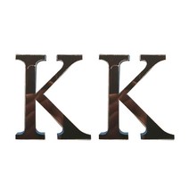 DM 알럽홈 인테리어 아크릴 엠블렘 장식 2p, 브라운K