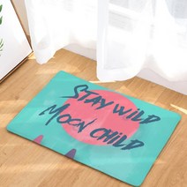 슈퍼식스 레터링 새긴 이미지 바닥 매트, 17