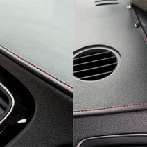 카닉스 타노스 가죽 블랙 대쉬보드커버 레드스티치, 캡티바 2011년~2015년(재영매립형)