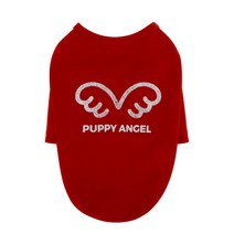 퍼피엔젤 반려동물 MAC 시그니쳐 티셔츠, 340 RD