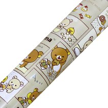 영프라자 리락쿠마 비닐 증착 포장지 소, 베이지, 1개