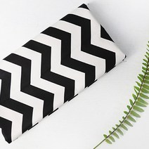 홈앤슬립 패브릭아트 옥스포드 소폭원단 PA 유로라인D, 블랙