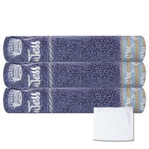 송월타월 프레비스 타월 파랑 3p + 호텔핸드 타월, 혼합 색상, 1세트