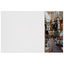 앤비커머스 인테리어 타공판 빈티지샵 우 WHITE, 1개