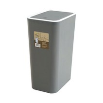 바람 앤 원터치 컬러 휴지통 8L, 그레이, 1개