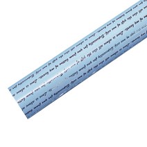 포포팬시 영문 비닐 증착 포장지 소 26.5cm x 20m, 하늘, 1개