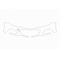 헥시스 쉐보레 크루즈 RS 2018 PVC PPF 보호필름 차량용 가드용품, 01. BUMPER(A형), 1개
