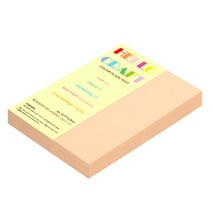 종이문화 뉴씨플레인 양면색상지 A6 No21 살구색, 200개입