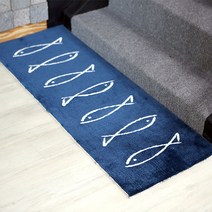 라샘 헤링 주방 욕실 발매트, 딥블루