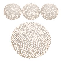 앤티스 럭셔리 테이블매트 4p, 샴페인골드, 38 x 38cm