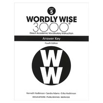 Wordly Wise 3000: Book 5 Answer Key (4/E), Educators Pub Service
