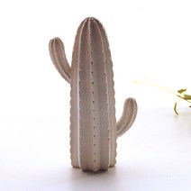 리버그린 선인장 인테리어 장식품, 화이트 C타입