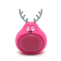 아이큐트 애니멀 블루투스 스피커, MB-M815, 핑크 레인더